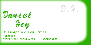 daniel hey business card