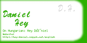 daniel hey business card